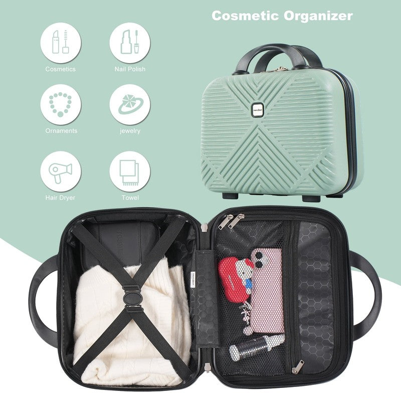 Luggage Sets 2 Piece Suitcase Set (14/20/)Hardside Suitcase with Spinner Wheels 6