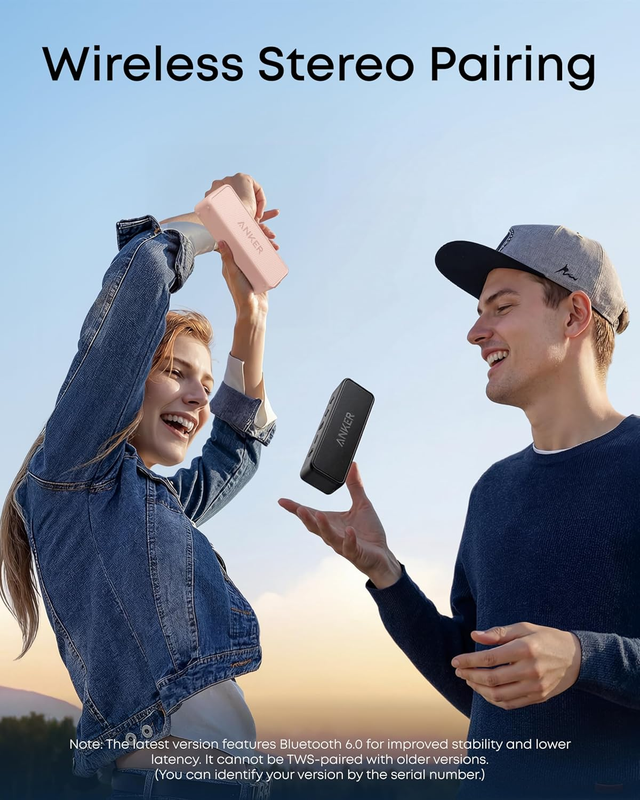 Anker Soundcore 2 Portable Bluetooth Speaker IPX7 Waterproof Bluetooth 53