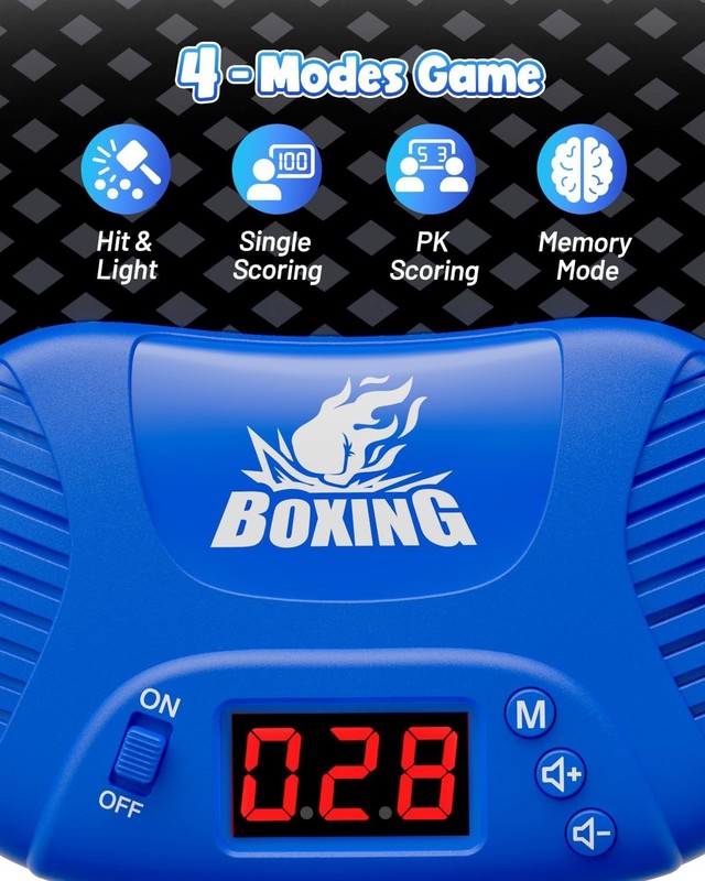 Kids Punching Bag with LED Scoring Lights Music Boxing Toy Ages 4 122