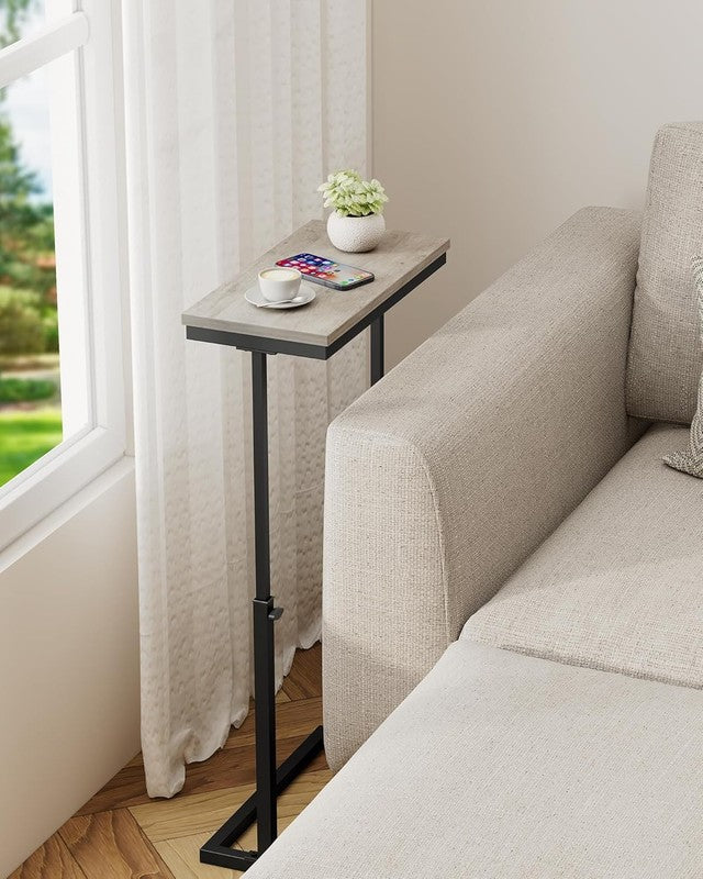 Greige End Table Side Sofa Table Tall Couch Table Living Room Bedroom4