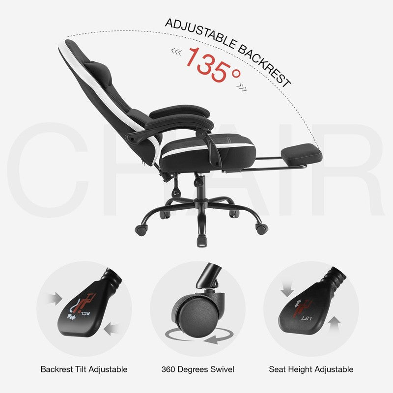 Gaming Chair, Office Chair High Back Computer Chair Executive Ergonomic Adjustab5