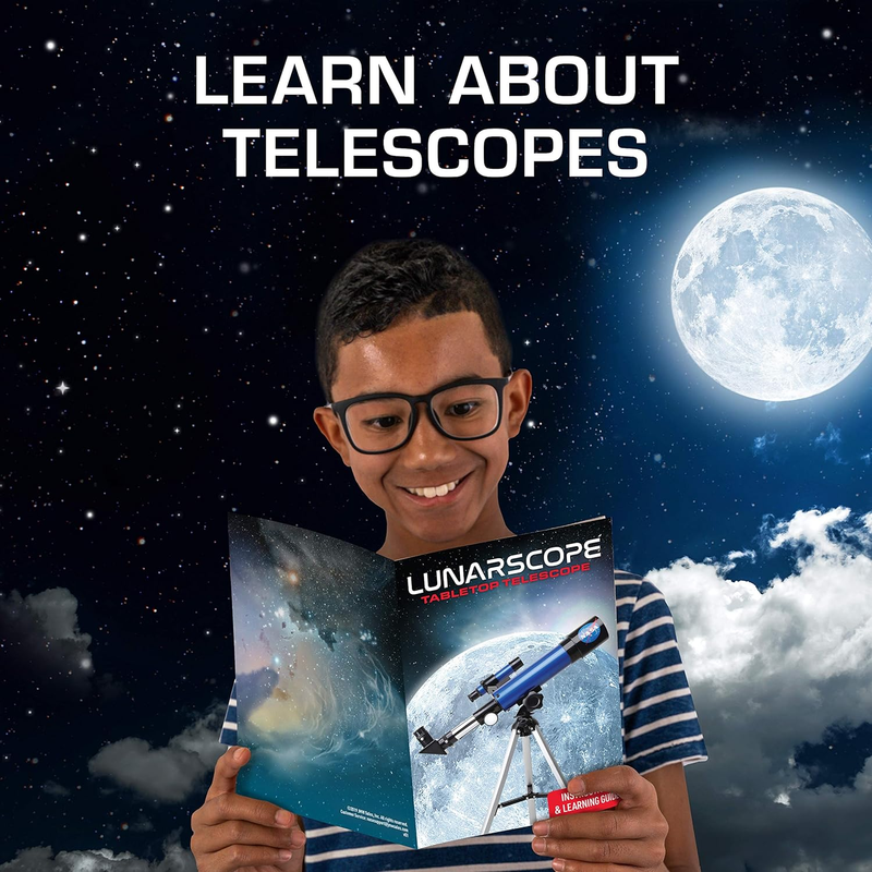 NASA Lunar Telescope for Kids 90X Astronomy Scope w/ Tripod & Eyepieces5