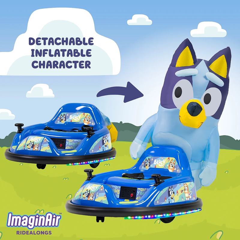6V Imaginair Ride-On Bumper Car w/ Inflatable Character Toy6