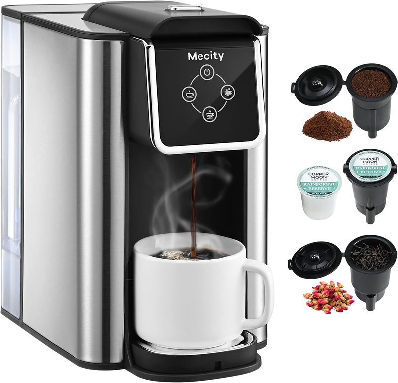 3 in 1 Single Serve Coffee Maker K Cup Compatible 6 10oz 50oz Reservoir8
