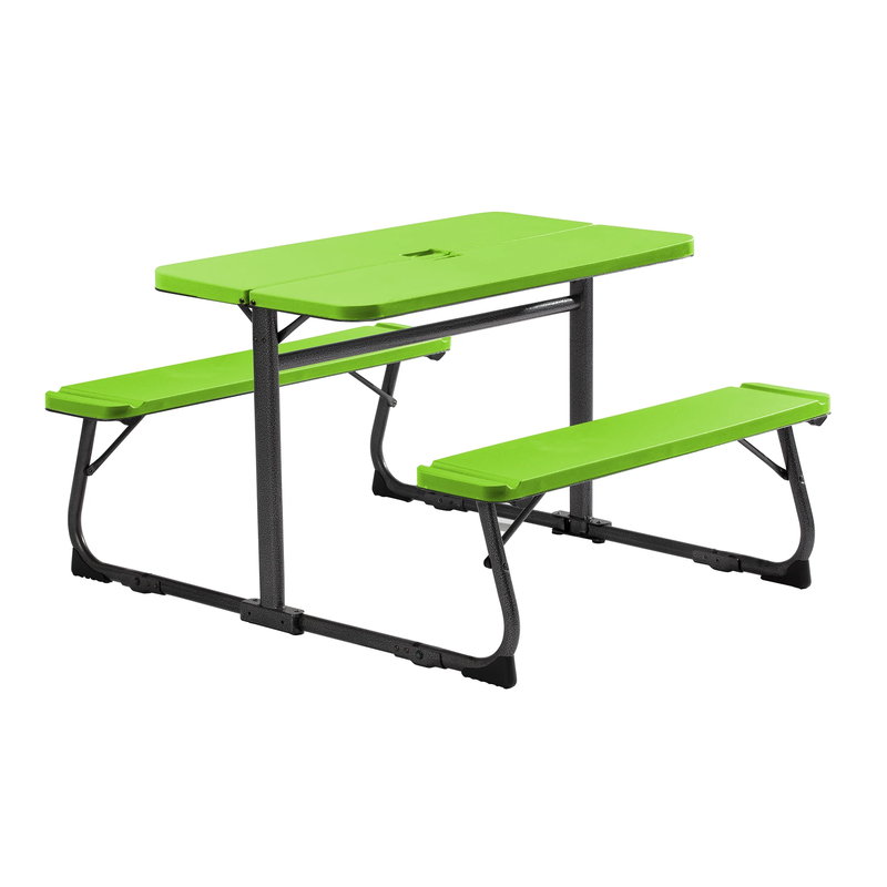 Folding Kid'S Picnic Activity Table for Ages 3-8, Green10