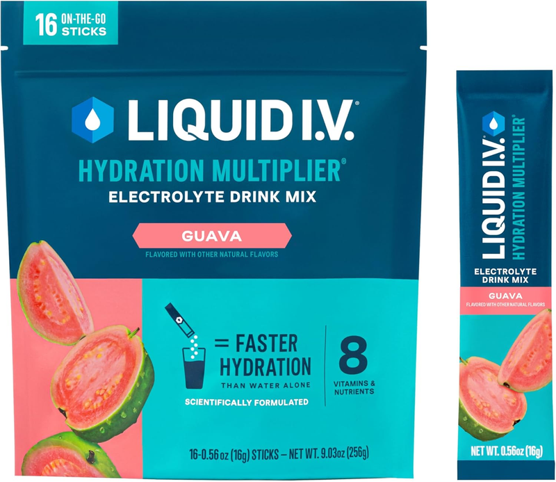 Liquid I.V. Hydration Multiplier Guava 16 Servings Electrolyte Powder9