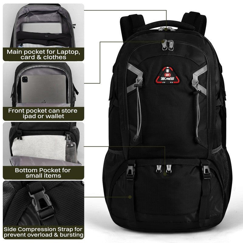 50L Hiking Backpack for Men Women, Outdoor Camping Backpacking Backpack, Lightwe2