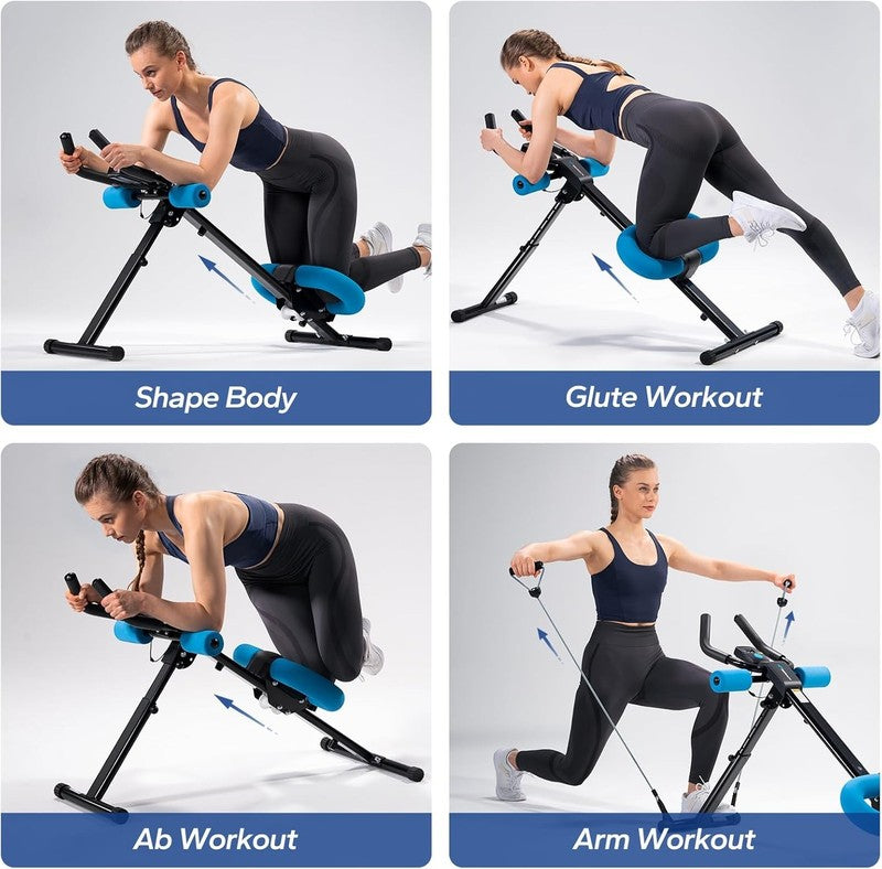 Ab Machine, Ab Workout Equipment, Adjustable Ab Trainer Machine for Abs Workout 1