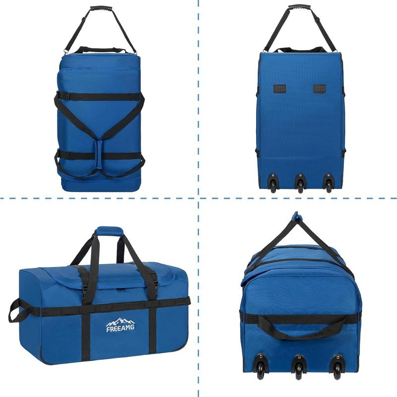 116L Foldable Rolling Duffel Bag 30" Large Travel Camping Outdoors5