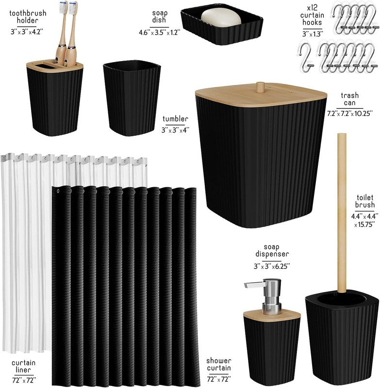 Bathroom Accessories Set   Bathroom Set, Bathroom Accessory Set, Shower Curtain 1