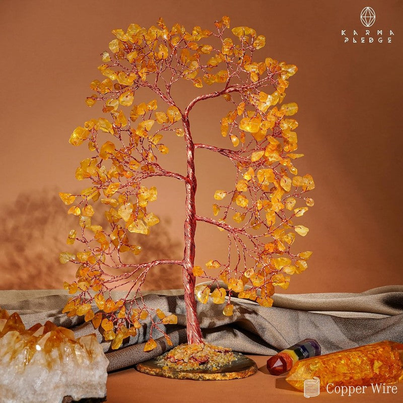 Citrine Crystal Tree of Life Feng Shui Decor Positive Energy Good Luck Gift4