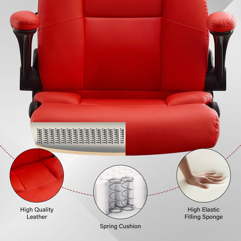 Leather Office Chair, Big and Tall Office Chair 400LBS Wide Seat Ergonomic Compu7