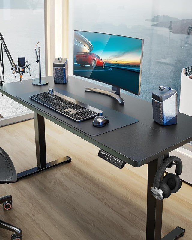 Height Adjustable Electric Standing Desk - 48" x 24" - Black Memory Desk1