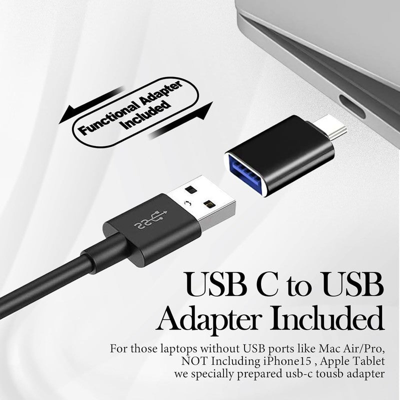 Computer Speaker for Desktop PC Monitor Loud Sound USB Volume Control White6