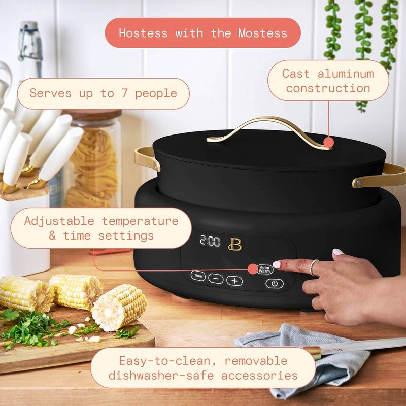 10 in 1, 6 Qt Electric Multi Cooker, Black Sesame by Drew Barrymore5