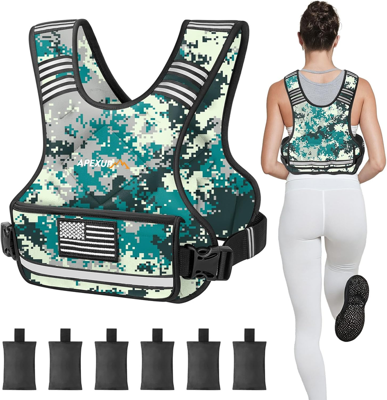 Adjustable Weighted Vest 4 10lb Strength Training Running Walking Unisex9