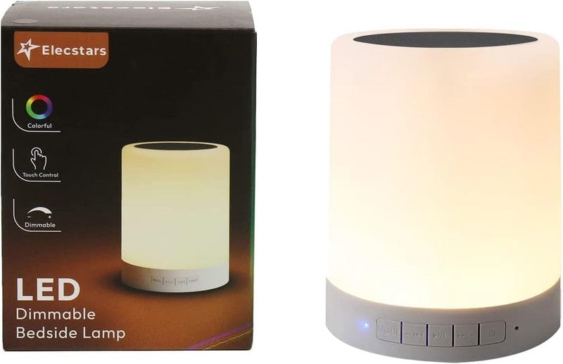 Touch Bedside Lamp - with Bluetooth Speaker, Dimmable Color Night Light, Outdoor6