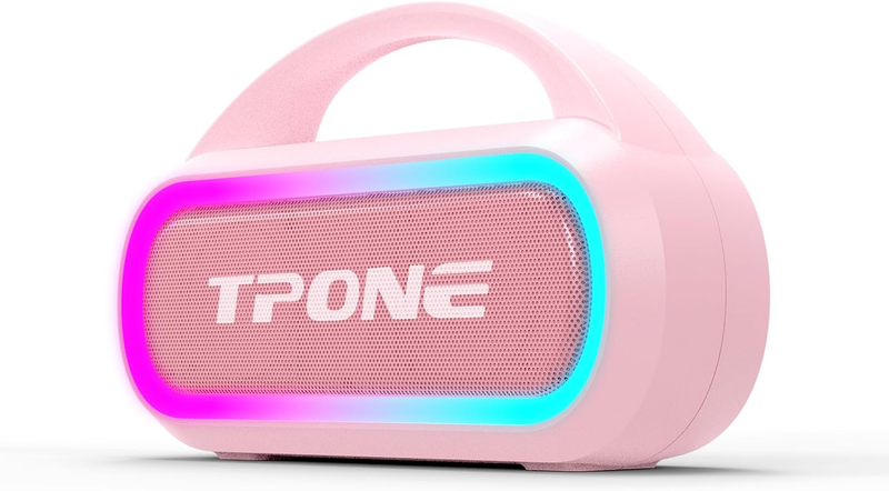 30W Bluetooth Speaker, IPX5 Waterproof, 12H Playtime, TWS, Light, Pink10