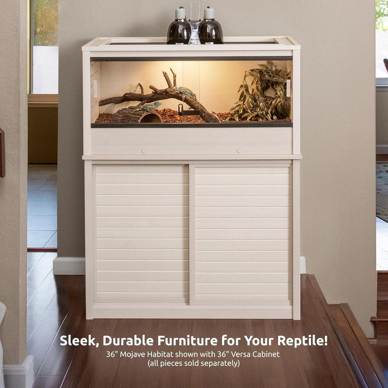 ECOFLEX 36" Reptile Habitat w/ Sliding Glass Doors Maple/Black/Grey Medium8