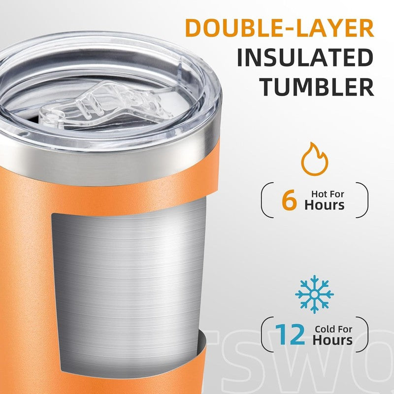 20oz Stainless Steel Tumbler 12 Pack Vacuum Insulated Coffee Cups1