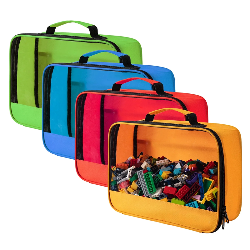 4pcs Building Block Toy Storage Bags Travel Case for Bricks Puzzles0