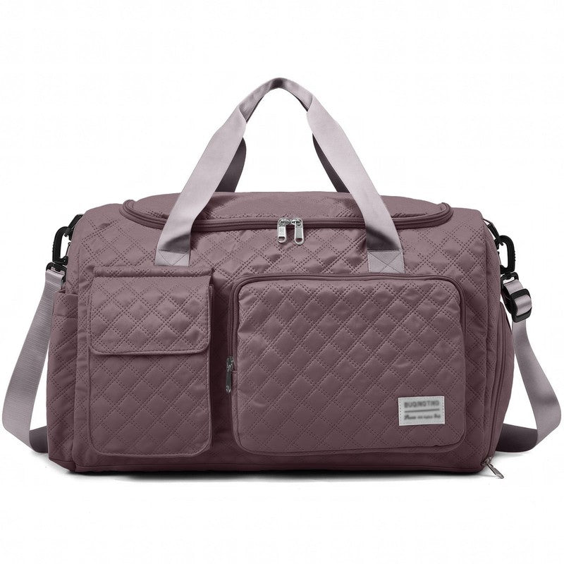 Travel Duffle Bag for Women Men Weekender Overnight Bags Carry on Gym Bag with W8
