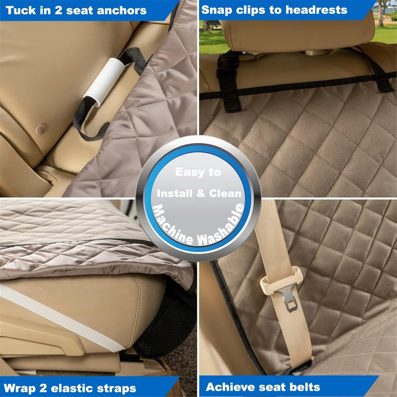 Bench Car Seat Cover for Dogs, Waterproof, Nonslip, Heavy Duty, Universal Fit5