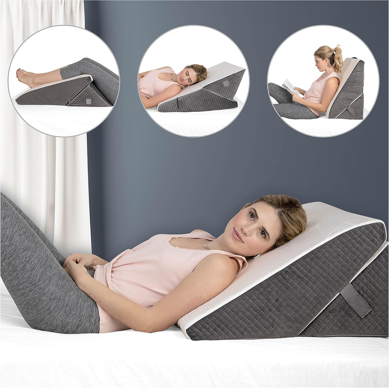 Adjustable Wedge Pillow for Sleep Apnea Acid Reflux Back Support10