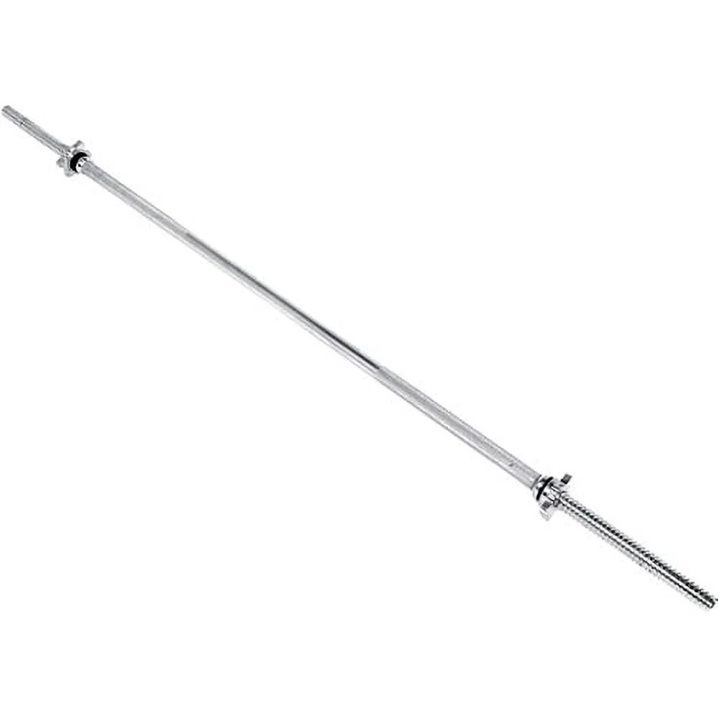 Barbell   Straight Standard Weight Bar with Threaded Ends, 5 Ft.5