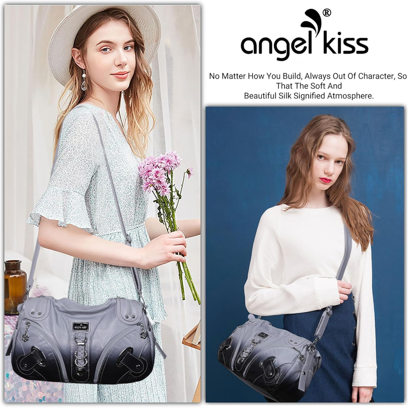 Angelkiss Women’s Large Hobo Satchel Shoulder Handbag Purse7