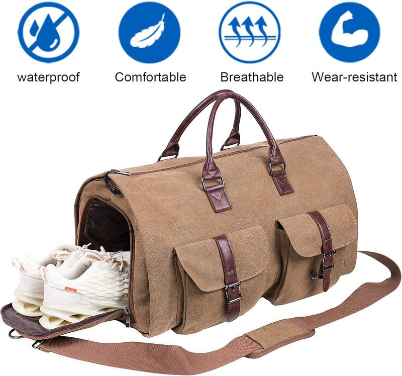 2in1 Garment Duffle Bag Hanging Suit Travel Carry On Business Men Women4