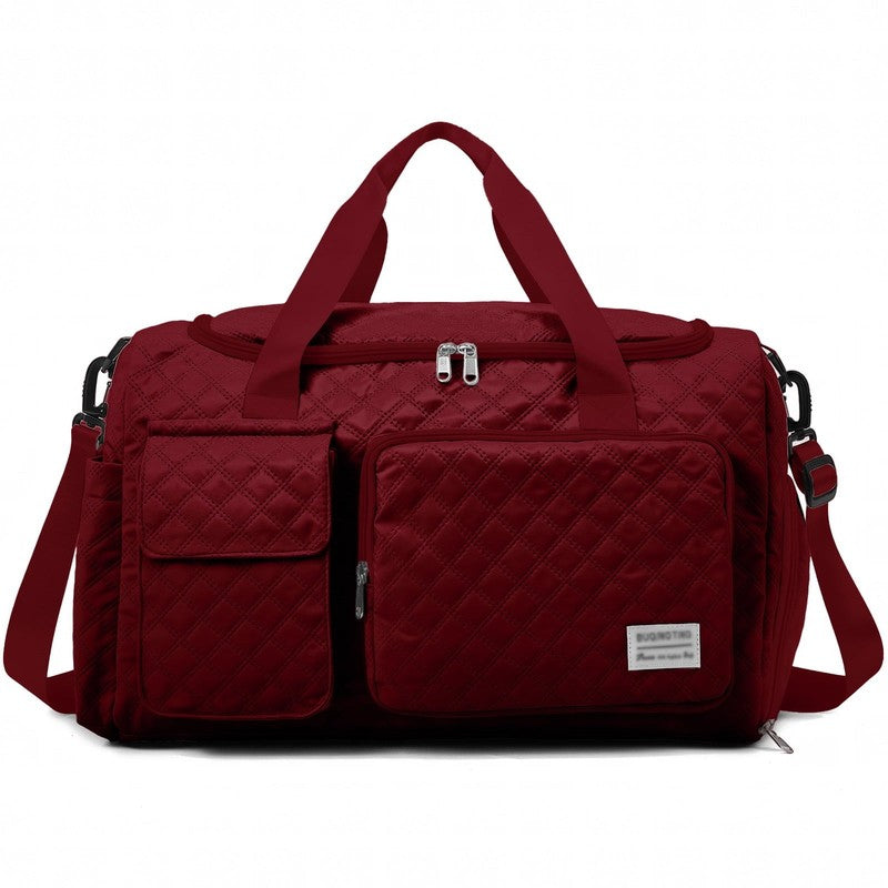 Travel Duffle Bag for Women Men, Weekender Overnight Bags Carry on Gym Bag with8