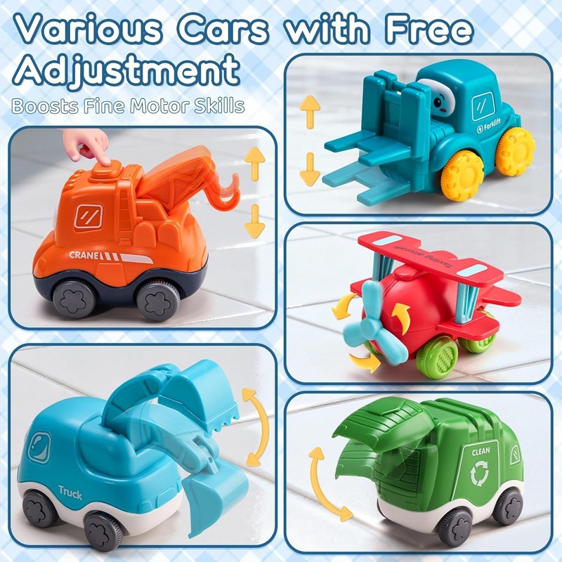 Big Cartoon Truck Car Toys for 1 Year Old Boy with Playmat/Storage Bag|Baby and6