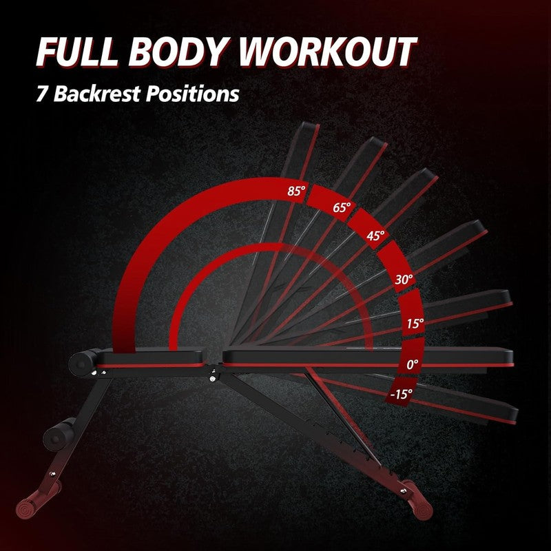 Adjustable Weight Bench Press Incline Decline Workout Bench Home Gym1