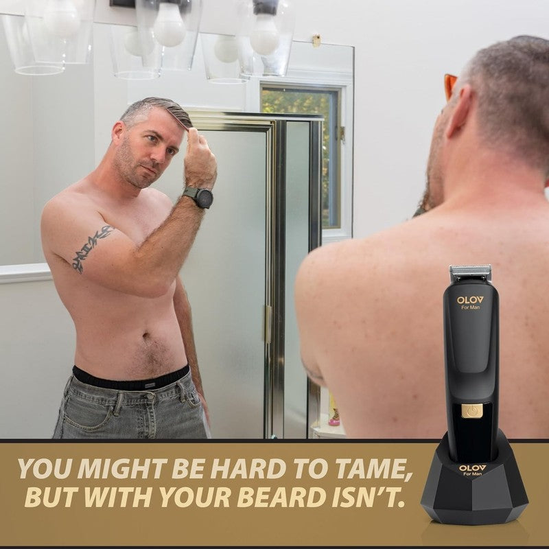 All-in-One Beard Trimmer & Grooming Kit with USB Rechargeable Clipper6