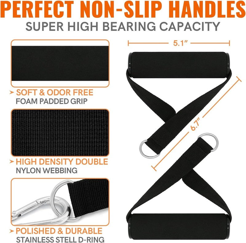 Resistance Bands w/ Handles Door Anchor Stretch Bands Home Gym Workout3