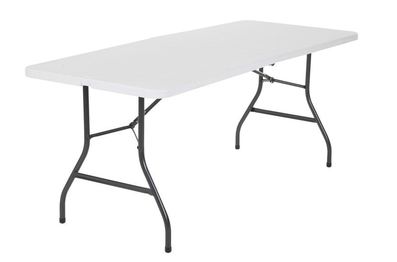 6 Foot Premium Folding Table, White Speckle1