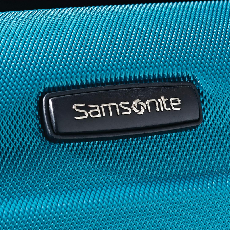 28" Hardside Expandable Luggage Spinner Wheels Checked Suitcase Caribbean Blue7