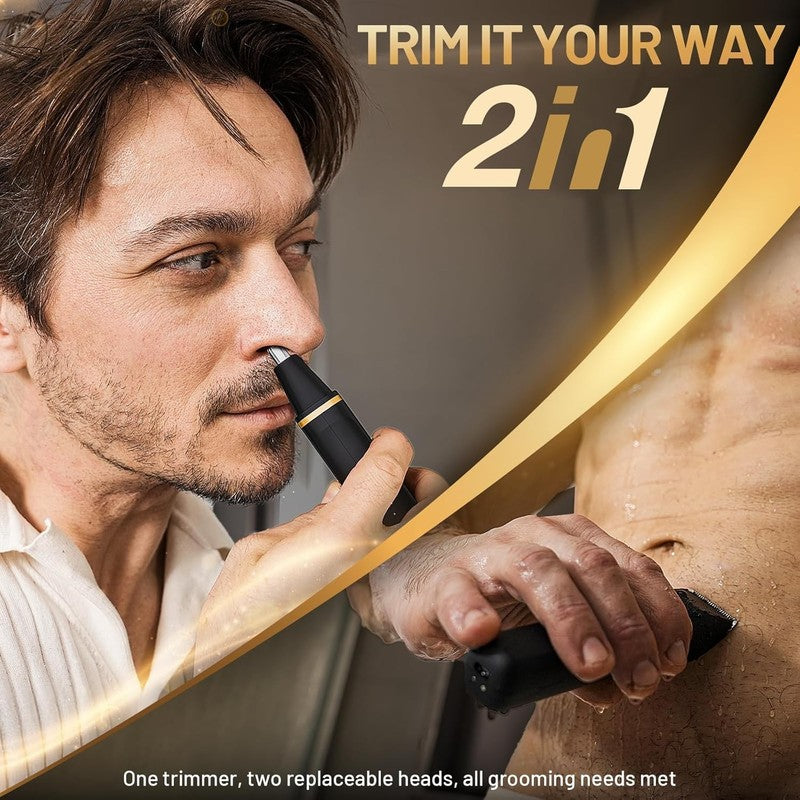 Waterproof Electric Razor for Men - Versatile Grooming Kit with 2 Blades5
