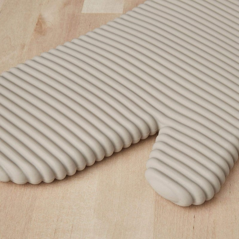Silicone Oven Mitts 2 Pack – Ribbed Heat Resistant Kitchen Gloves, 7.5"x132