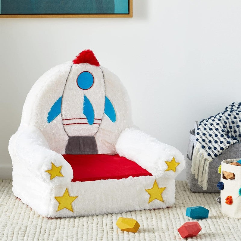 Children'S Plush Toddler Chair, Rocket, Multicolor1