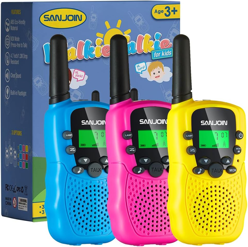 Walkie Talkies for Kids Toys Stocking Stuffers for Kid Boys Girls 4-6, 3 Miles R0