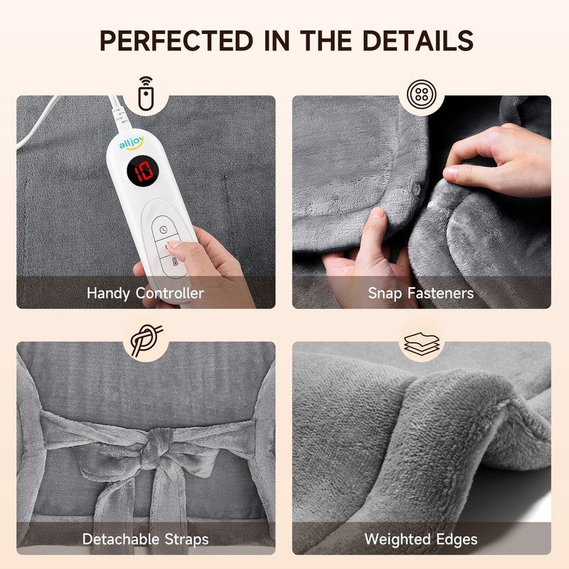24"X33" Large Shoulder Heating Pad for Back Pain Relief, Fast-Heating, Electric5