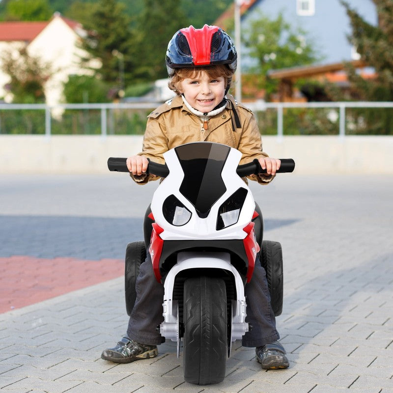 6V Licensed Kids Electric 3-Wheel Motorcycle Ride-On Red with Music & Light3
