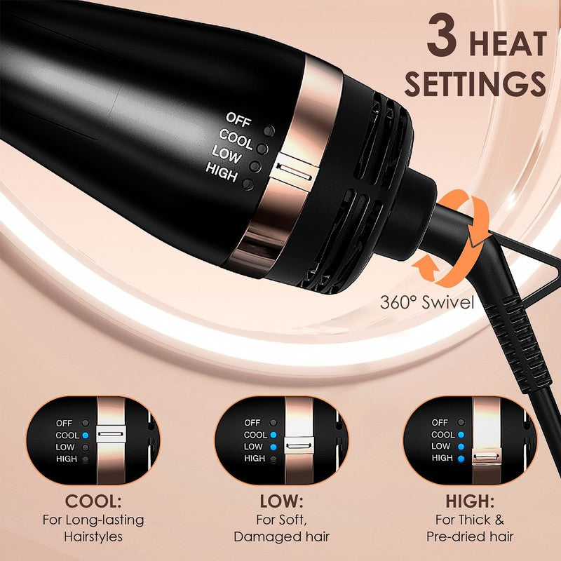 Hair Dryer Brush, Hot Air Brush, Blow Dryer Brush Tool Set Straightener/Dryer/Cu3