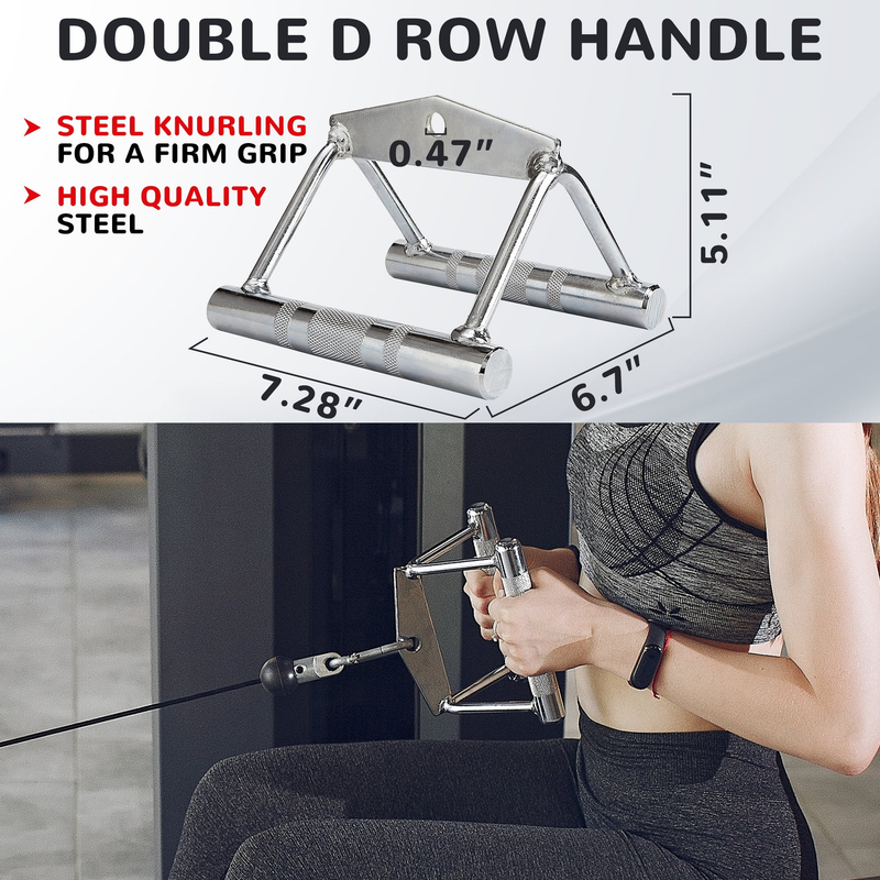 Cable Handle Attachments Universal Fit Lat Pulldown Cable Machine Gym4