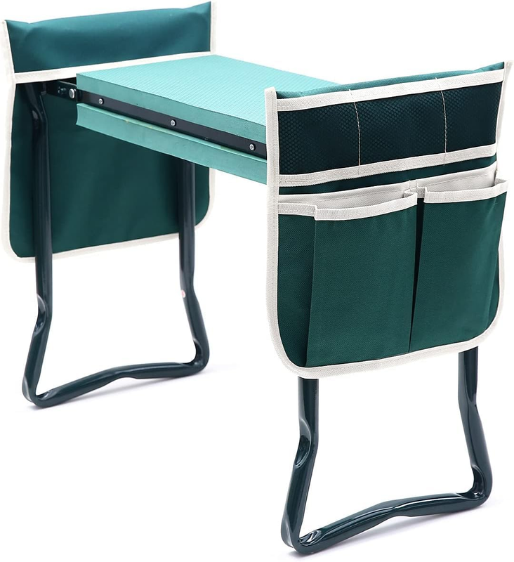 Garden Kneeler and Seat Heavy Duty, Upgraded Gardening Stool with Thicker and Wi0