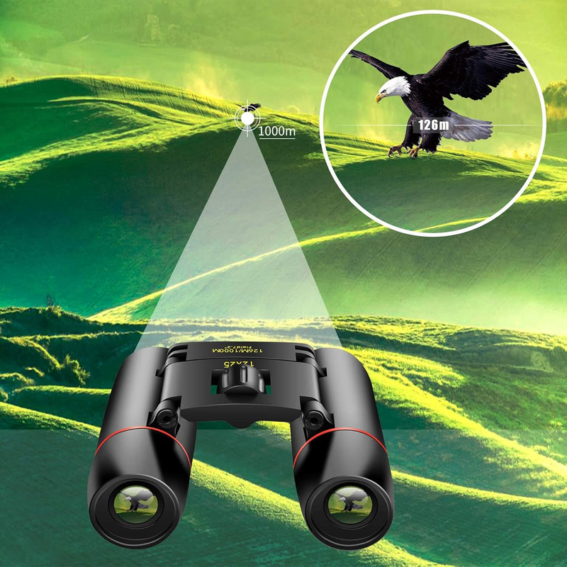 12x25 Pocket Binoculars Compact Adults Kids Bird Watching Concerts5