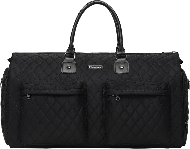 Womens 2in1 Garment Duffle Bag Black Waterproof Hanging Suit Travel Carry7