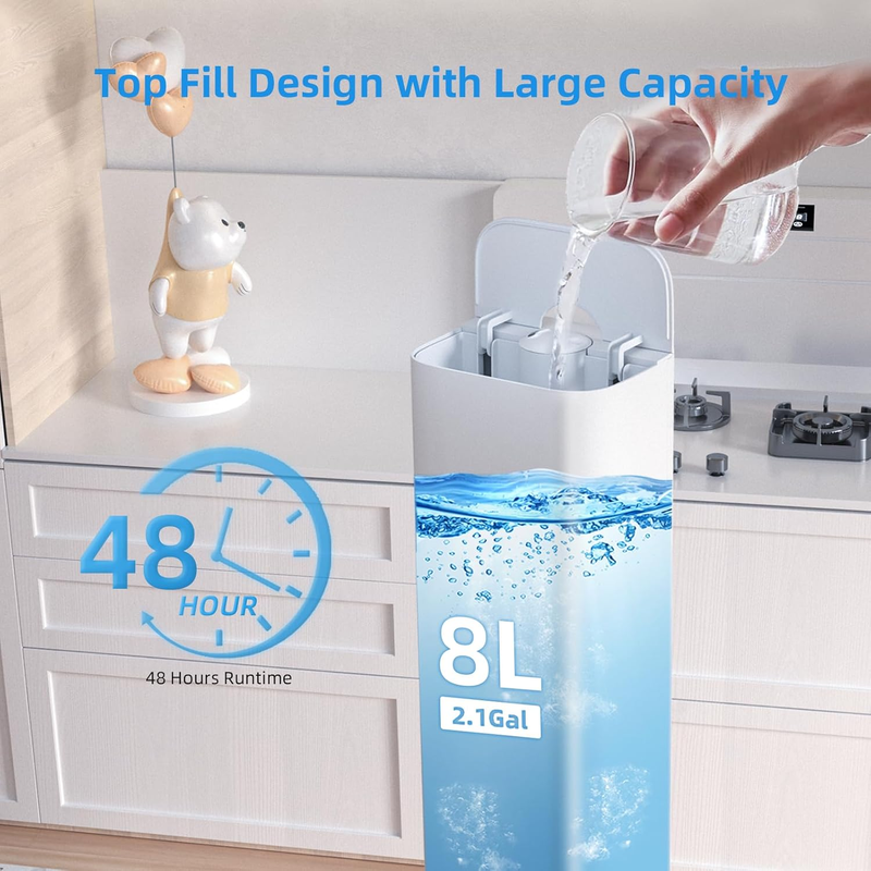 2.11Gal Ultrasonic Cool Mist Humidifier with Timer and Humidistat for Large Room1